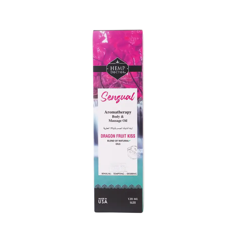 Doctor Hemp Dragon Fruit Body Massage Oil, Moisturizing, 120ml