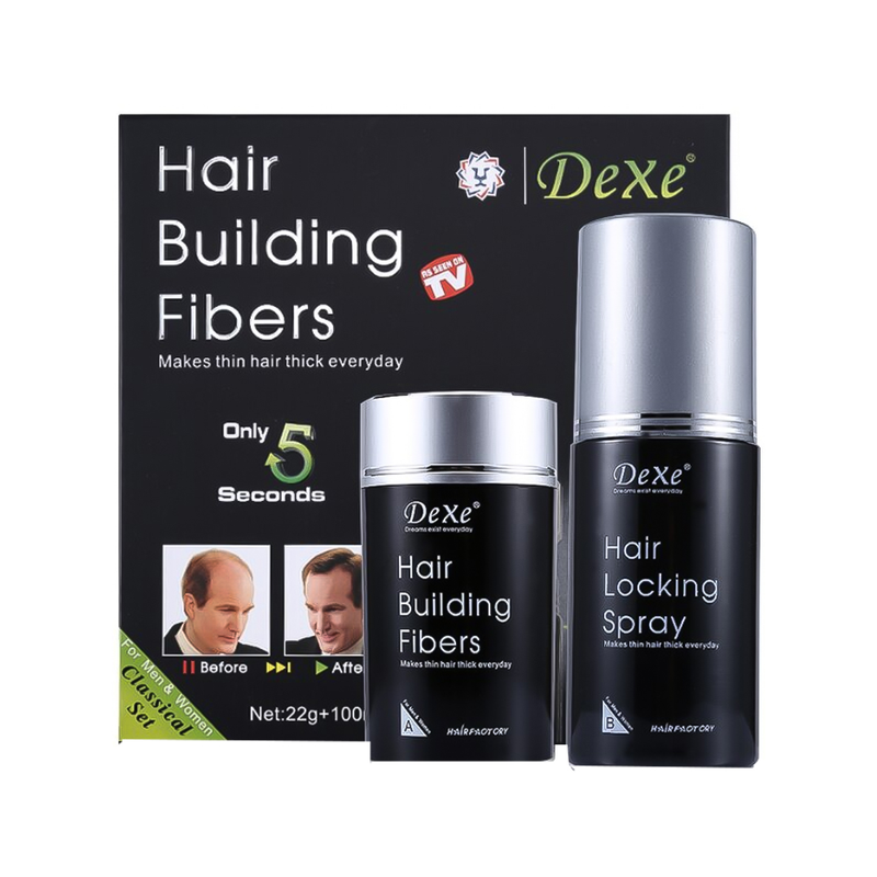 Dixie Hair Thickening Powder, Black, 22g, for Hair Gap Coverage