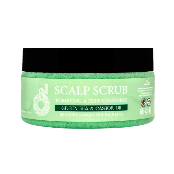 O Plus Green Tea Scalp Scrub for Oily Hair, Exfoliating Cleanser 200ml