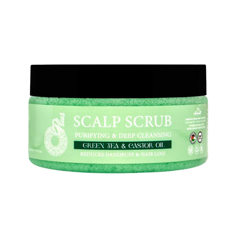 O Plus Green Tea Scalp Scrub for Oily Hair, Exfoliating Cleanser 200ml
