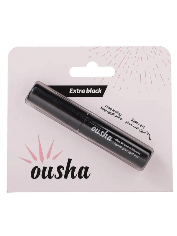 Black Eyelash Glue Brush-On Long Lasting Ousha 5ml