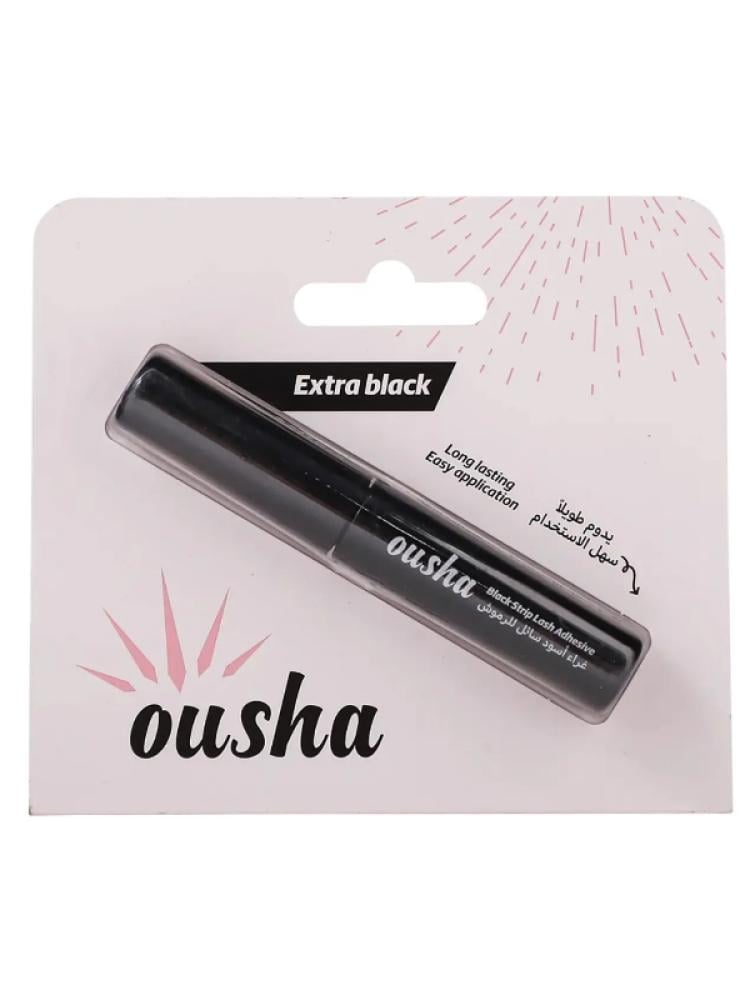 Black Eyelash Glue Brush-On Long Lasting Ousha 5ml