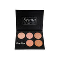 Seema Cosmetics Highlighter Kit 5-Color Powder Palette Long-Lasting