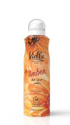 Vielle Amber Deodorant Spray - All-Day Protection - Refreshing Scent 150ML