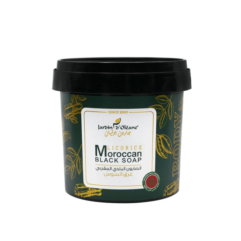 Garden Olean Moroccan Black Soap with Licorice 500g