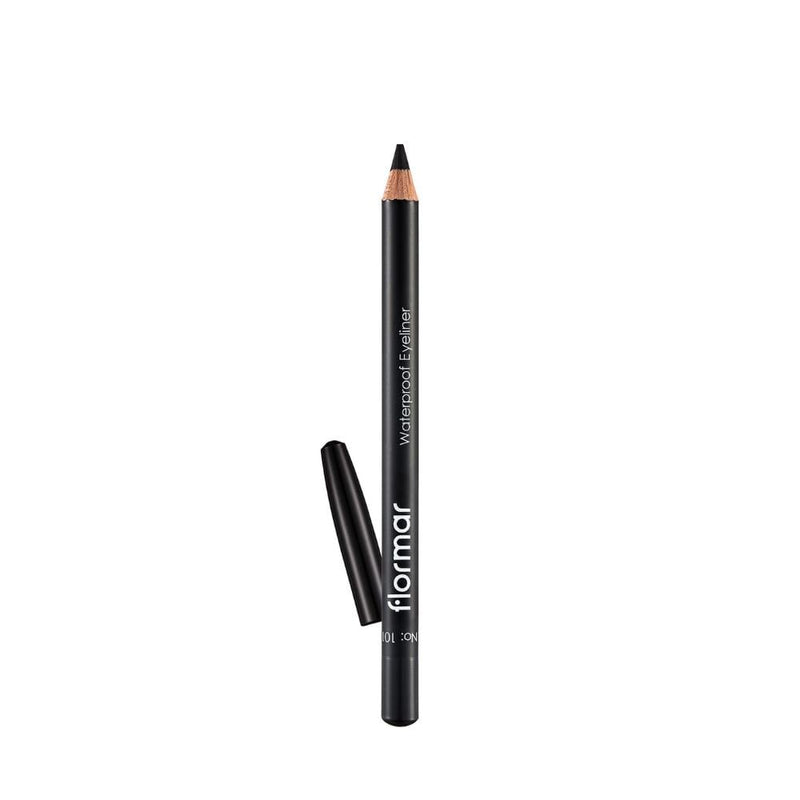 Flormar Waterproof Eyeliner Pencil Black Ice Vitamin E Long-Lasting