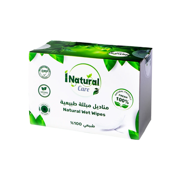 Wet Wipes Sensitive Skin Gentle Cleansing Natural Formula iNatural 20 Wipes