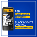 Deodorant Stick Stain Free Black & White 3 In 1 Nivea 50ml