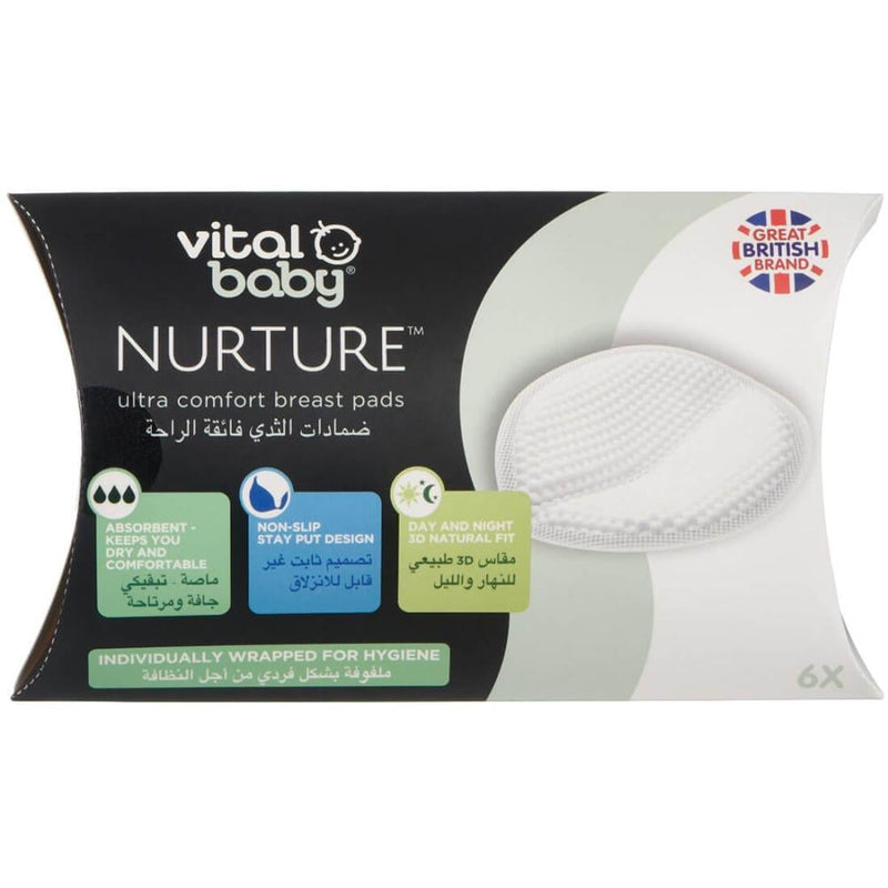 Breast Pads Nursing Ultra Comfort Promo Pack Vital Baby 6Pc
