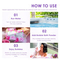 Saboo Lavender Bath Bubble Powder with Jojoba Oil and Vitamin E - 200g