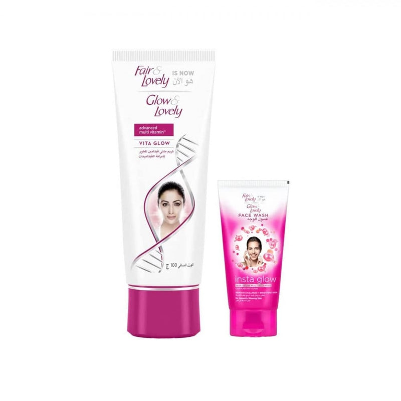 Fair & Lovely Spot Care Cream and Face Wash Set for Even Tone 100ml and 45ml
