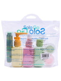 Solo Go Travel Bottle Set with Hair Brush 6 PCS