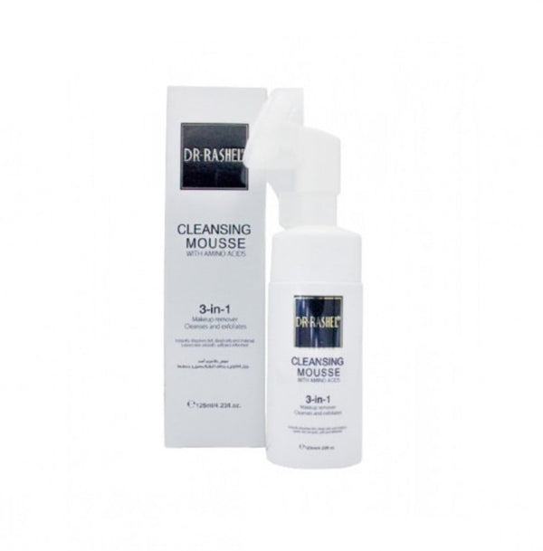 Dr. Rashel 3-in-1 Facial Cleansing Foam & Makeup Remover - Amino Acid Extract, 160ml