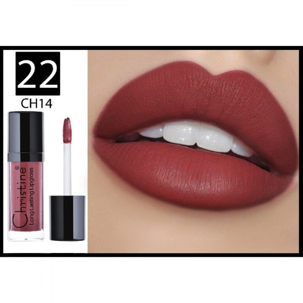 Christine Liquid Matte Lipstick W22, Long-Lasting, Moisturizing