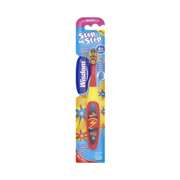 Wisdom Step by Step Kids Toothbrush 6+ Years Soft Bristles
