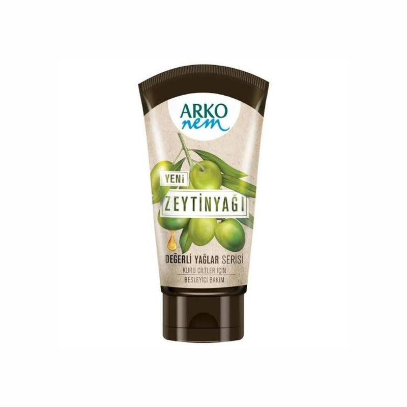 Olive Oil Cream for Face Hands and Body Moisturising Arko 60ml