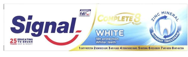 Whitening Toothpaste White Zinc Enamel Protection Fresh Signal 75ml