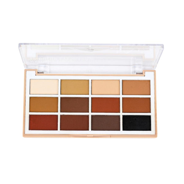 Matte Eyeshadow Palette Neutral Earthy Tones 12 Shades LAVUV 12 Colors