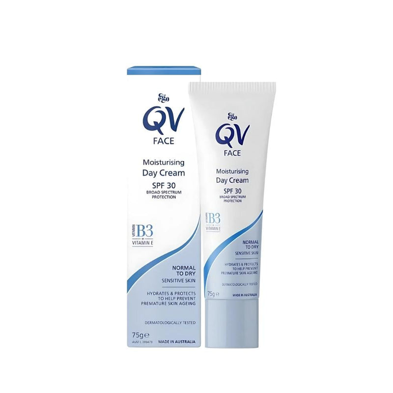 QV Day Cream SPF30 Moisturizing Sun Protection, Fragrance Free, 75g