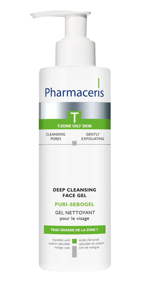 Deep Cleansing Face Gel Oily Acne Prone Skin Pharmaceris 190ml