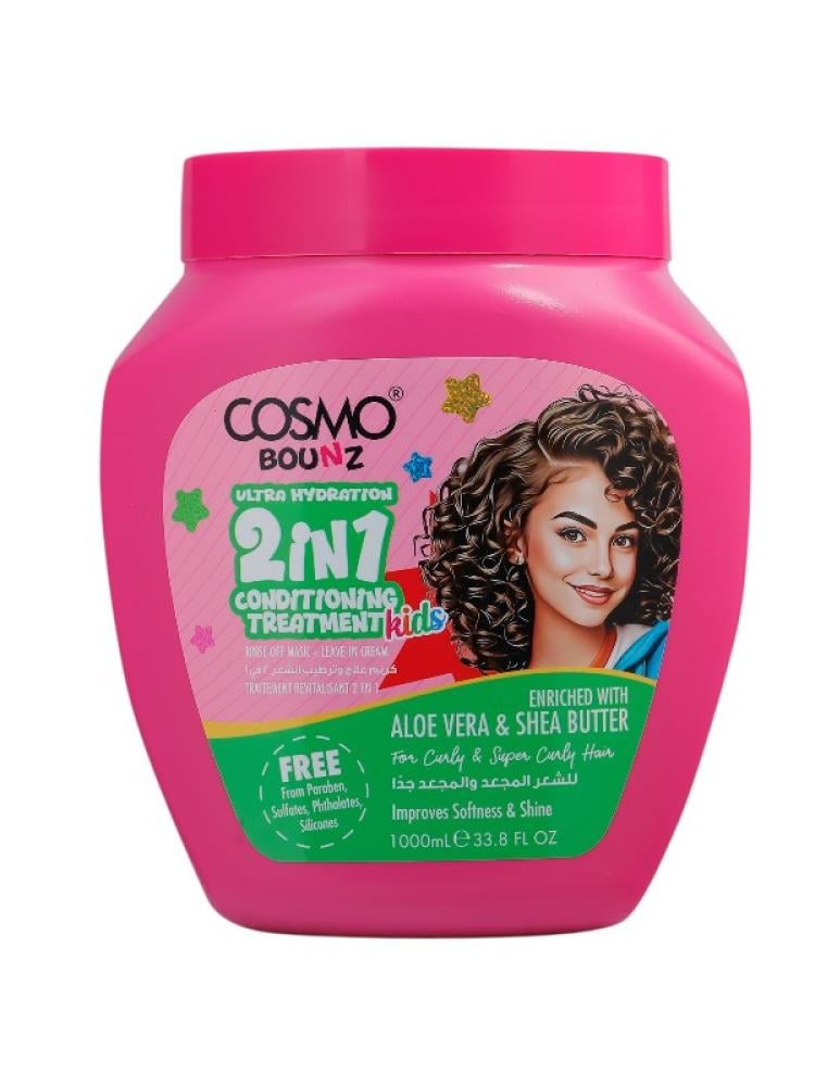 Cosmo Bounz Kids 2-in-1 Conditioning Treatment Aloe Vera Shea Butter 1000ml