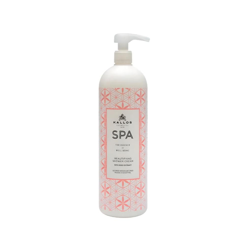 Kallos Rose Extract Shower Cream Damask Rose Scent 1000 ml