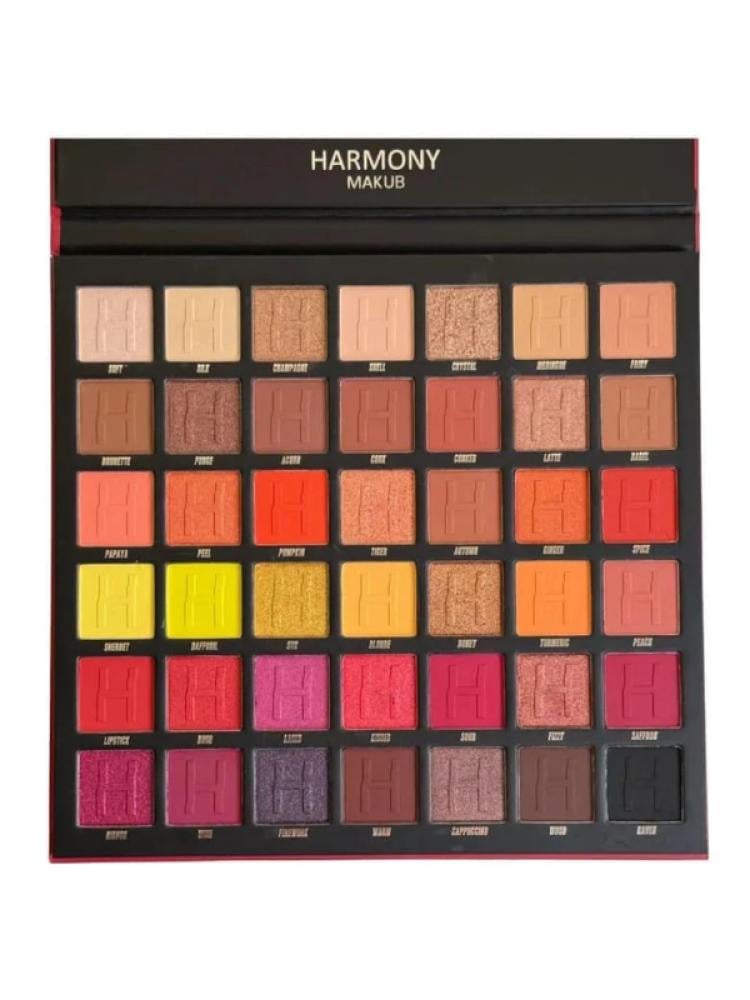 Harmony Makeup Eyeshadow Palette - 42 Colors - Matte Metallic Glitter
