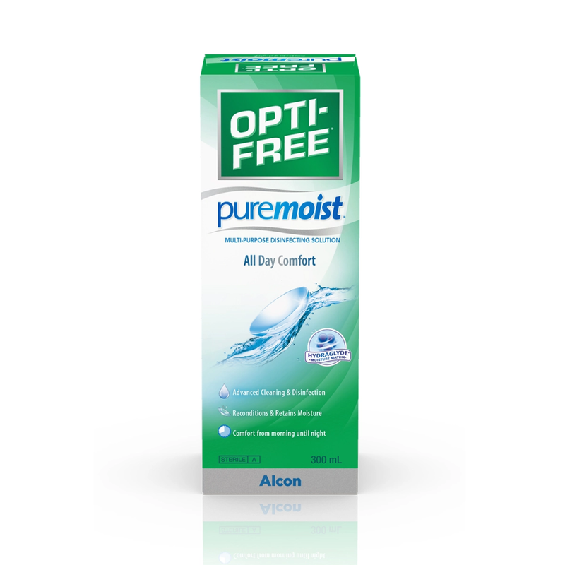 Best All In One Contact Lens Solution Pure Moist Opti Free 300ml