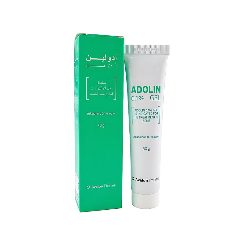 Acne Gel Adolin 0.1% Topical Retinoid Skin Care Avalon Pharma 30g