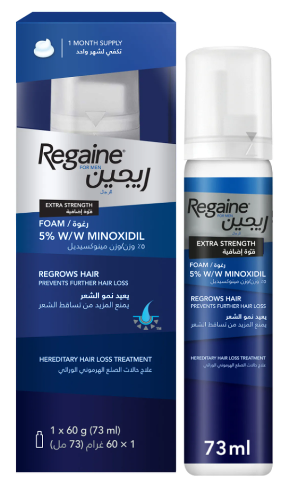Minoxidil 5% Foaming Hair Care for Men 73ml Regaine