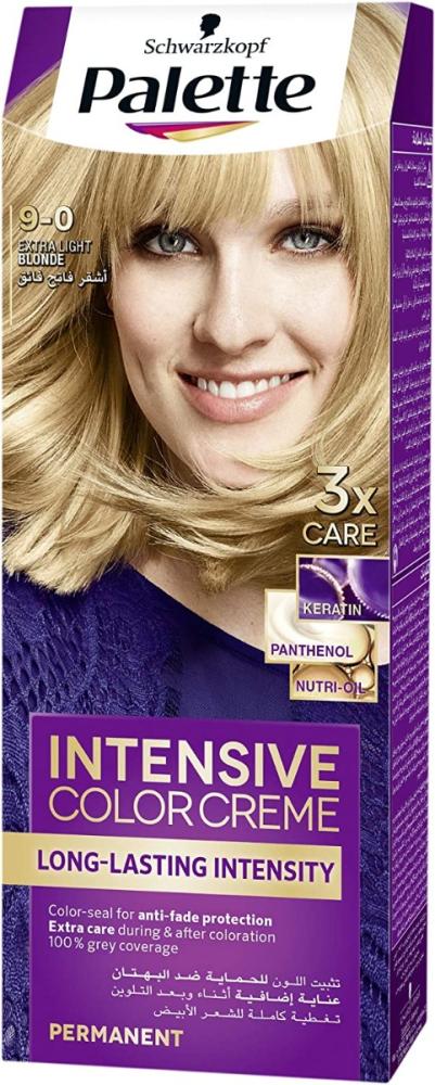 Light Brown Hair Dye Permanent Extra Light Shade Palette 9-0 50ml