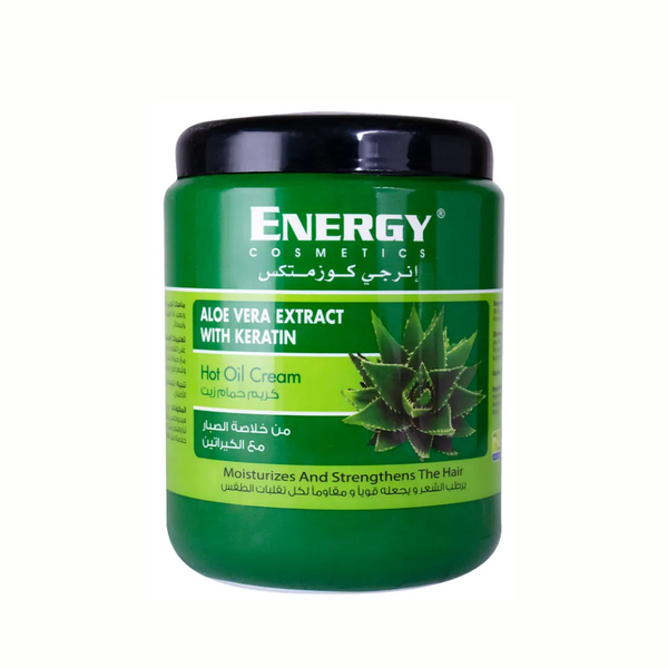 Energy Hot Oil Cream with Aloe Vera and Keratin, 1000 ml