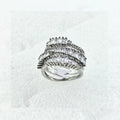 Best Silver Ring Elegant Feminine Design Modern Accessory 1718-014