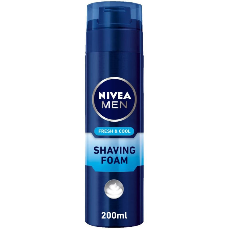 Nivea Men Shaving Foam Fresh Cool Irritation Reduction Formula 200ml