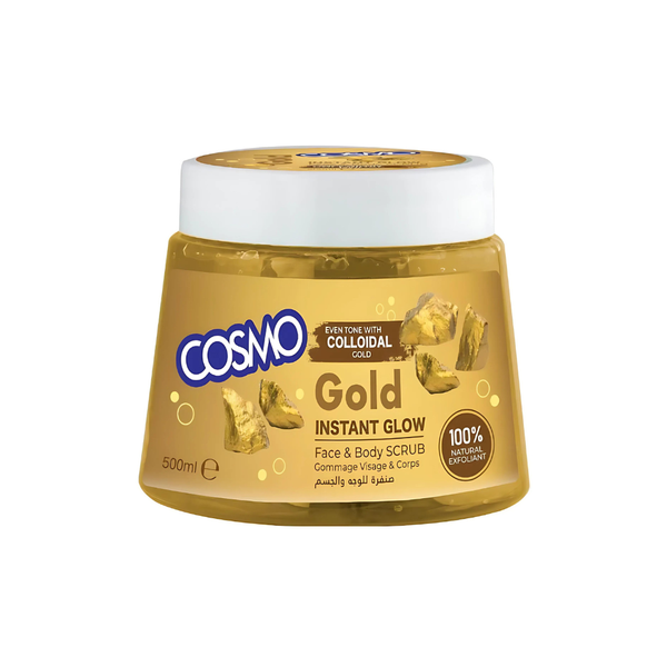 Cosmo Gold Face and Body Scrub, Exfoliating, 500ml