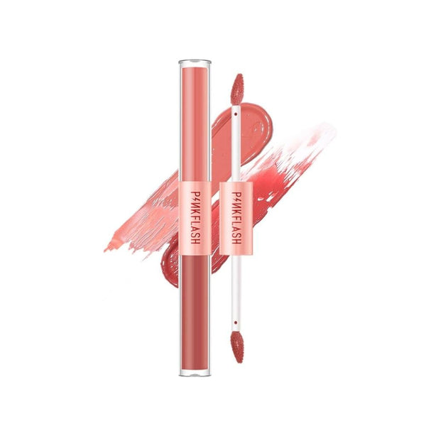 Pink Flash Liquid Lipstick & Gloss Duo D01 Matte & Glossy