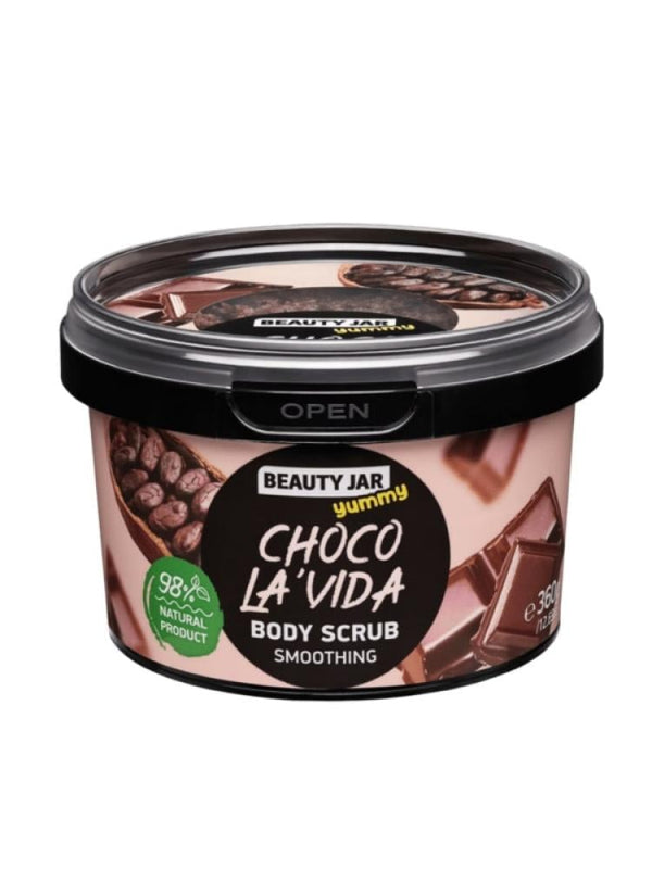 Beauty Jar Choco Lavida Body Scrub with Cocoa, Brown Sugar & Shea Butter - 360g