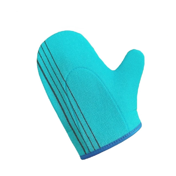Korean Loofah Exfoliating Glove with Thumb Hole for Body Skincare