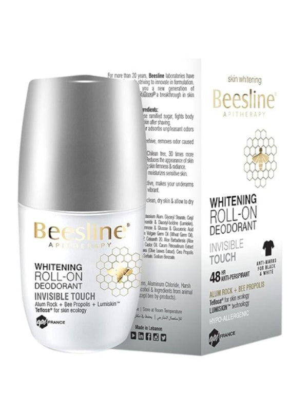 Beesline Discreet Touch Deodorant Roll-On - Brightening Formula, 50ml