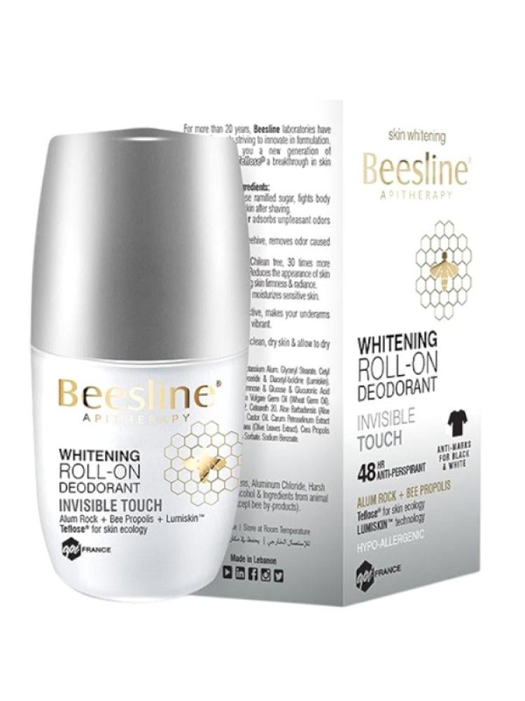 Beesline Discreet Touch Deodorant Roll-On - Brightening Formula, 50ml