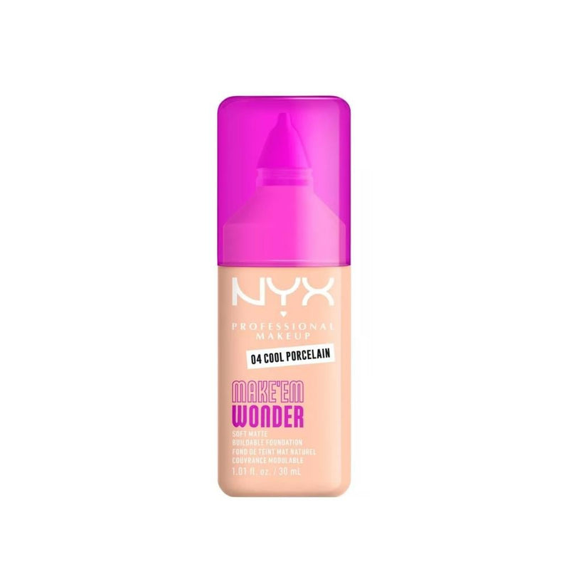 Matte Foundation for Oily Skin Long-Wear Cool Porcelain 04 NYX