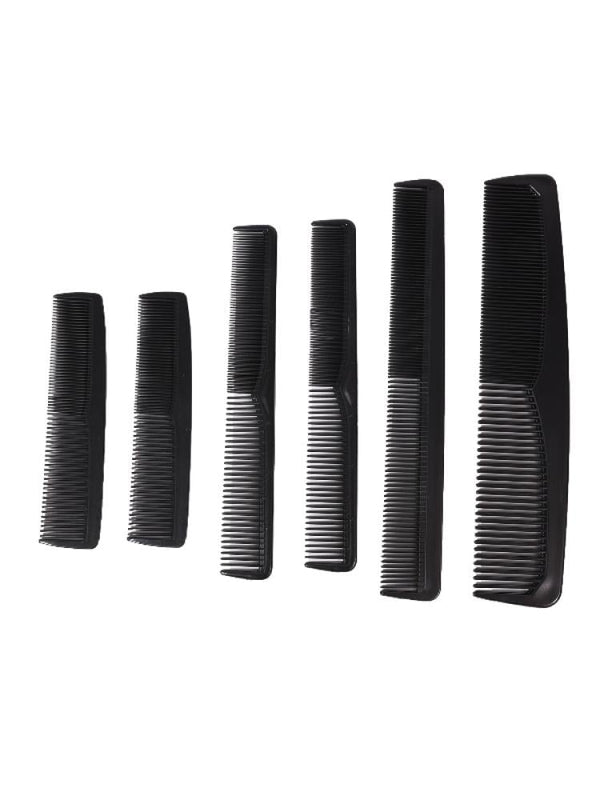 Salon System Professional Comb Set - 6 Pieces