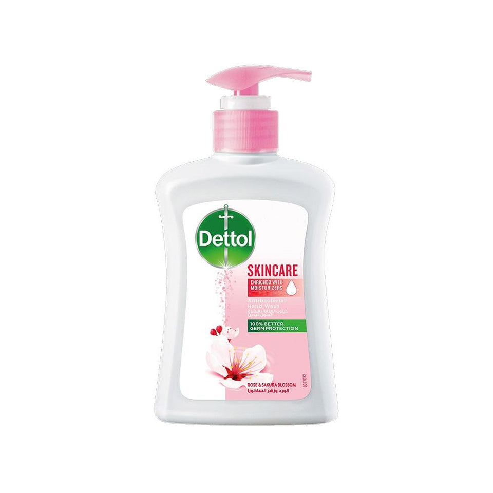 Dettol Skin Care Liquid Hand Wash Rose & Sakura Blossom Antibacterial 200ml
