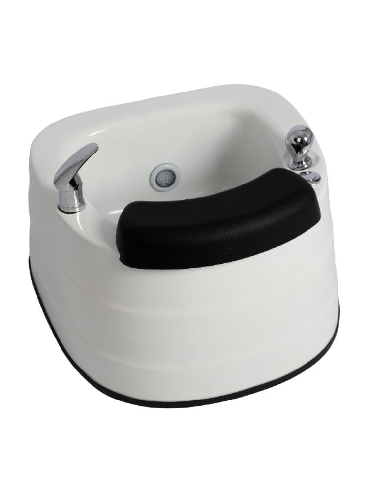 Salon System Pedicure Basin - White - Internal Drain - WT096