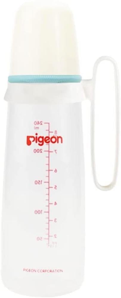 Shop Plastic Baby Bottle With Handle Ergonomic Grip Pigeon 240ml