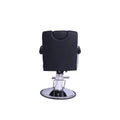 Salon System Black Hydraulic Haircut & Makeup Chair with Swivel Base