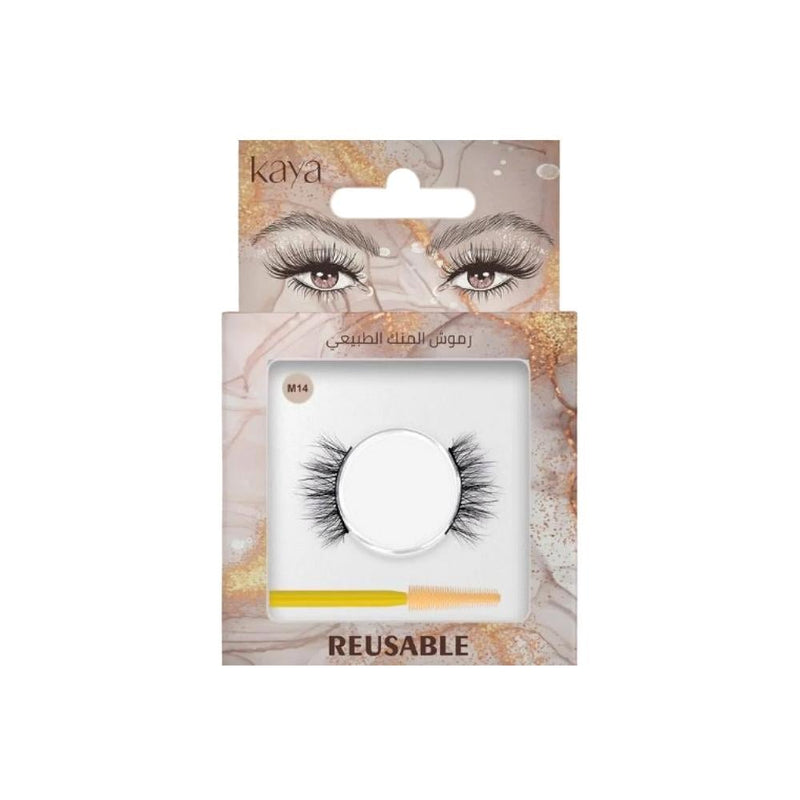Kaya Natural Mink Eyelashes M14 100% Siberian Mink Reusable