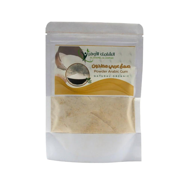 Dietary Fiber Supplement Organic Ground Gum Arabic Al Shamel 180g