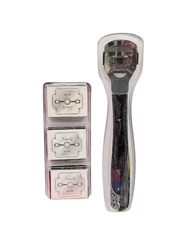 Salon System Stainless Steel Foot Callus Removal Kit for All Skin Types