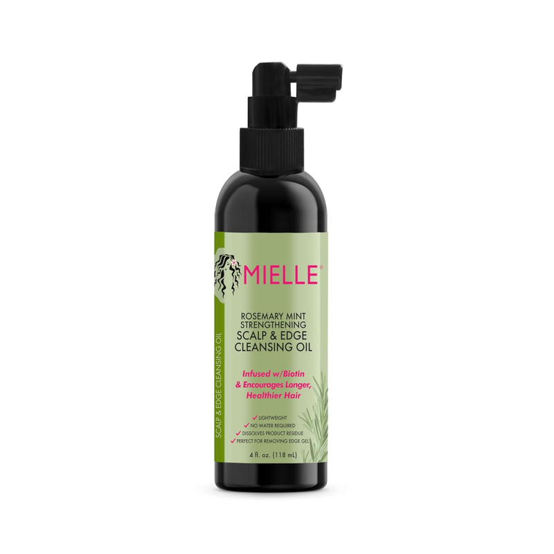 Cleansing Oil on Scalp Rosemary Mint Scalp and Edge Mielle 118ml